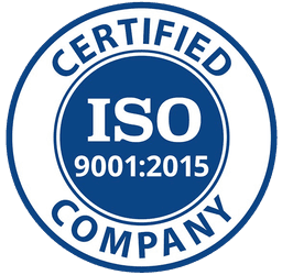 ISO 9001:2015 certification badge
